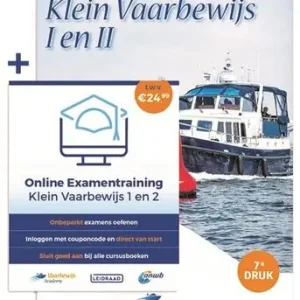 Betaalbaar Vaarbewijs Academy Cursusboek Klein Vaarbewijs I en II + Online Examentraining