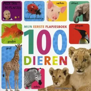 Uitverkoop Mijn eerste flapjesboek 100 dieren