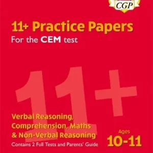 11+ CEM Practice Papers: Ages 10-11 - Pack 4 (with Parents' Guide & Online Edition): for the 2025 exams Actieprijs