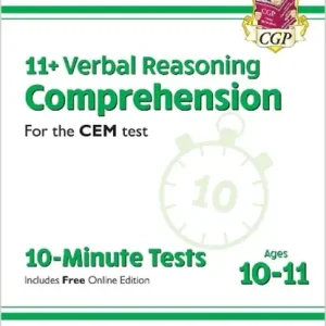 11+ CEM 10-Minute Tests: Comprehension - Ages 10-11 Book 1 (with Online Edition): for the 2025 exams Voordeelprijs
